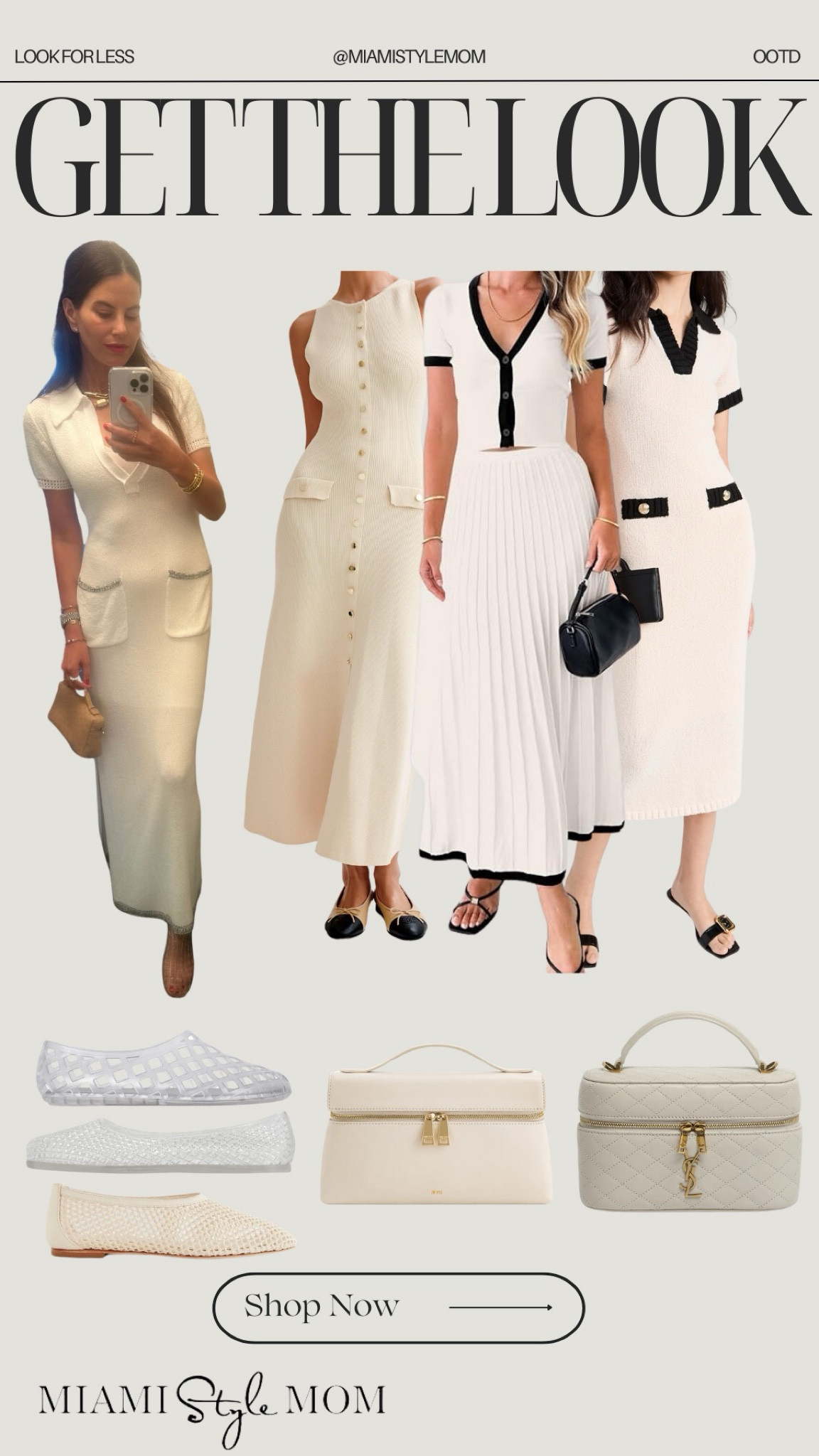 Look for less!🤍

White knit dress. Clear mesh flats. Beige vanity purse. Summer dress. European summer outfit.  

#LTKShoeCrush #LTKStyleTip #LTKSeasonal