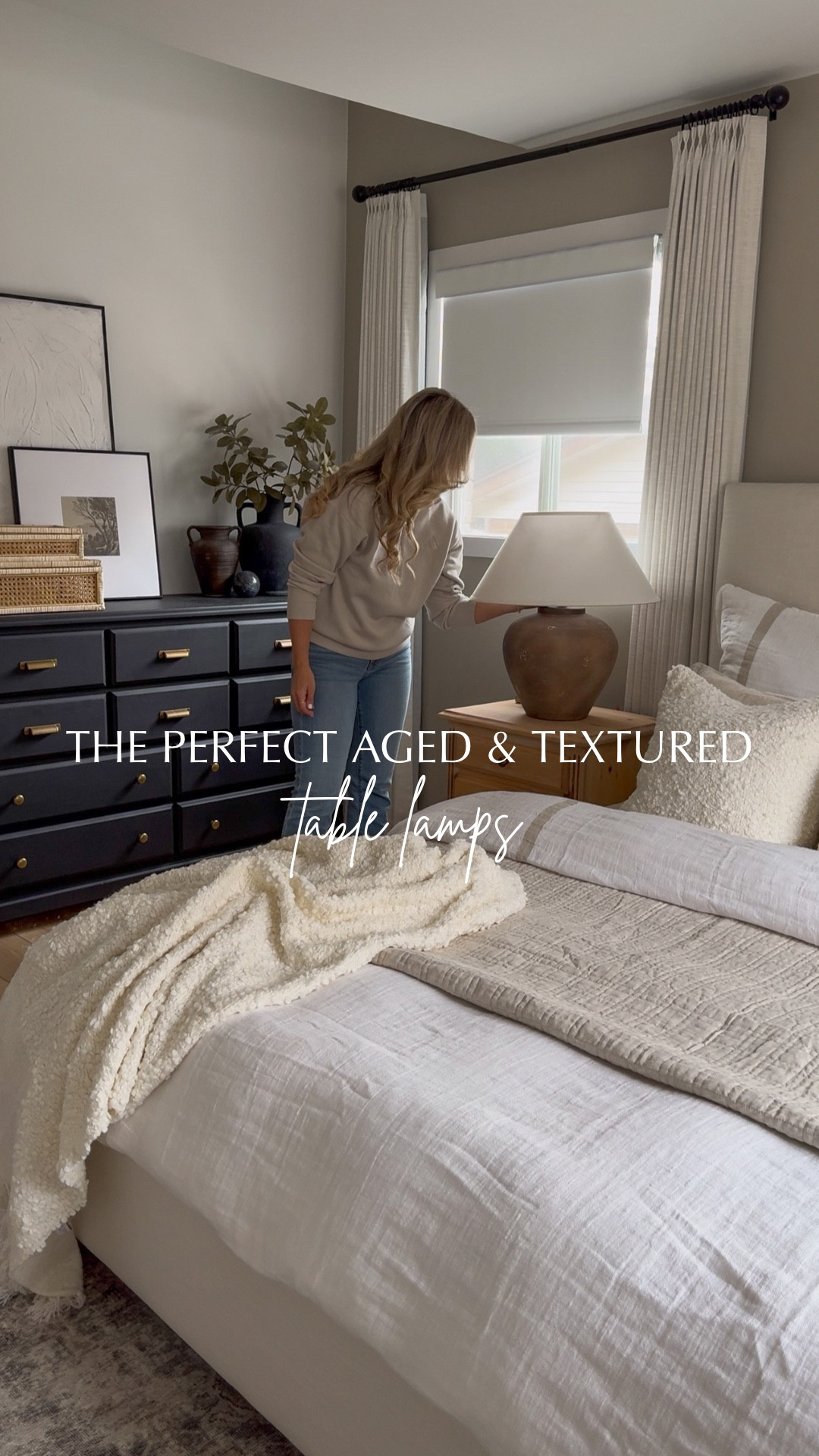 The perfect aged & textured lamps🤎

Earthy, rustic, organic, paired with an off white linen shade. They add so much character and charm and will create a warm and inviting feel to any space. 

#tablelamp #organicmodern #lighting #lamp #textured #earthy #cozyhome

#LTKHome
