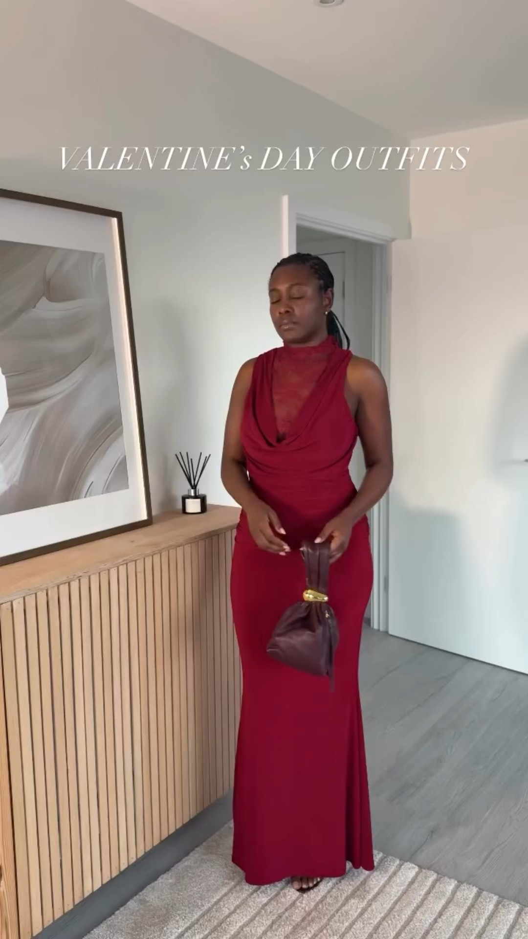 Lace and draping with this @boohoo silky dress #ValentinesDay #dateoutfit #datedress #datenight #eveningdress 
Date night outfit
