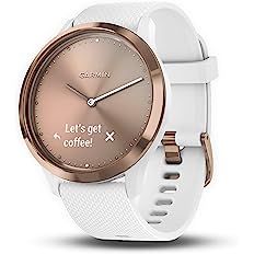 Garmin vivomove HR, Hybrid Smartwatch for Men and Women, White/Rose Gold | Amazon (US)