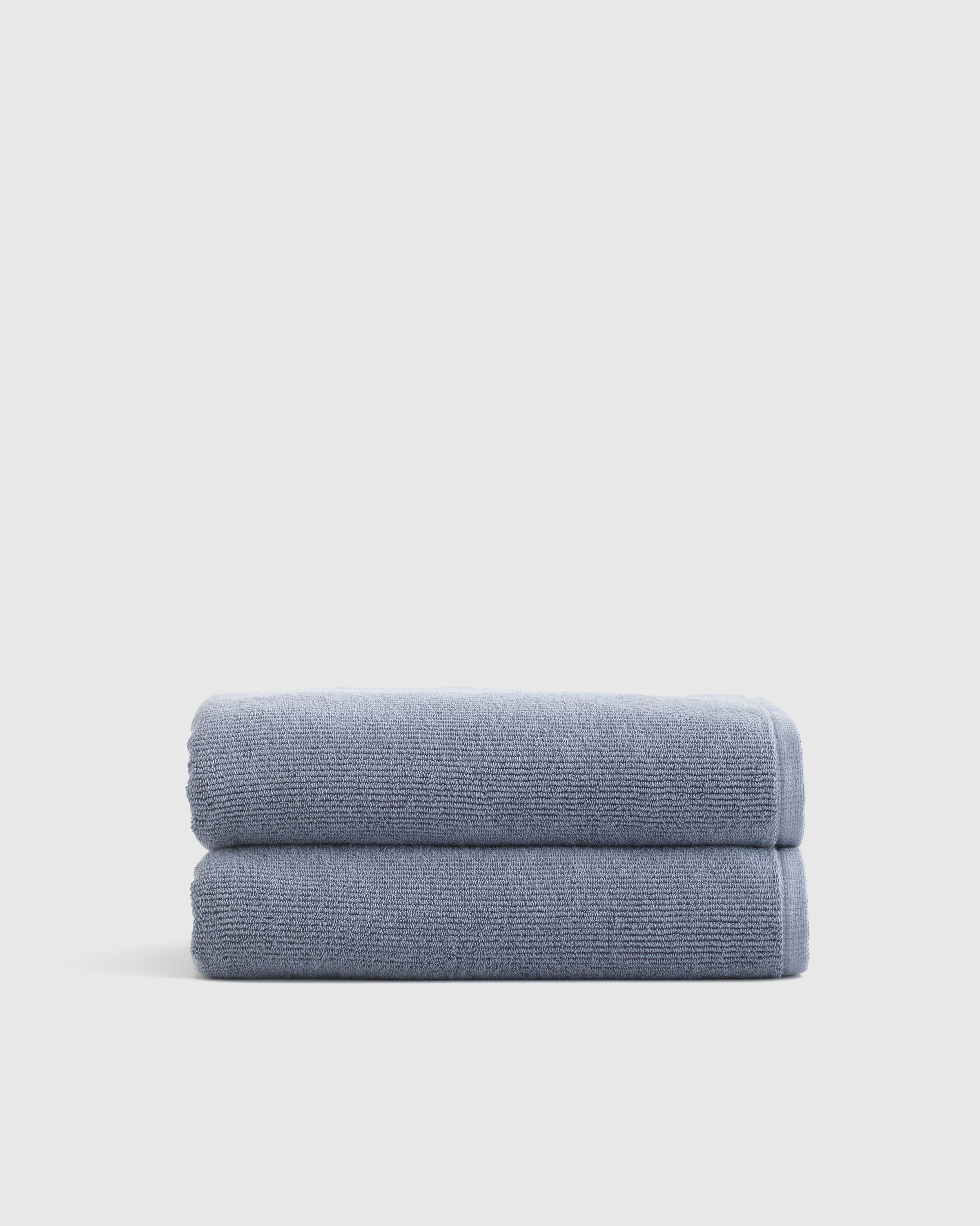 Quince | Turkish Ribbed Quick Dry Bath Towel in Mineral | Quince