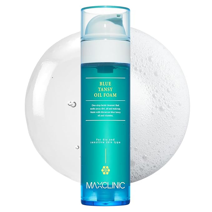 MAXCLINIC [K-Beauty] Blue Tansy Oil to Foam - All-in-One Korean Face Wash OilBased Foaming Facial... | Amazon (US)
