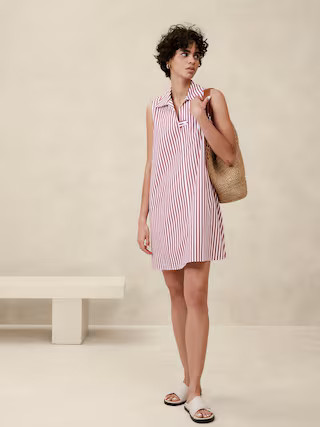 Poplin Mini Dress | Banana Republic Factory