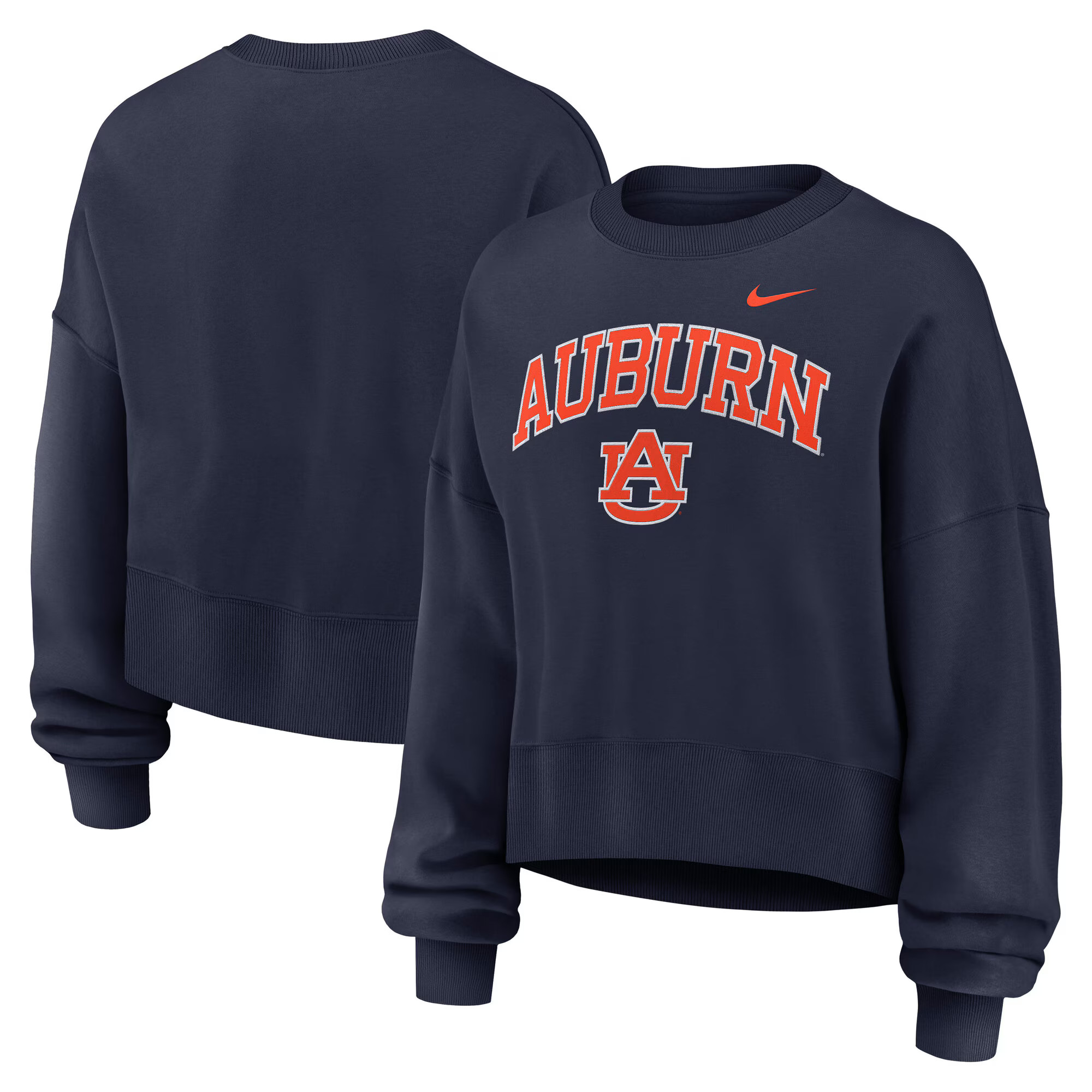 Auburn Tigers Nike Women's Oversized Phoenix Arch Pullover Sweatshirt - Navy | Fanatics