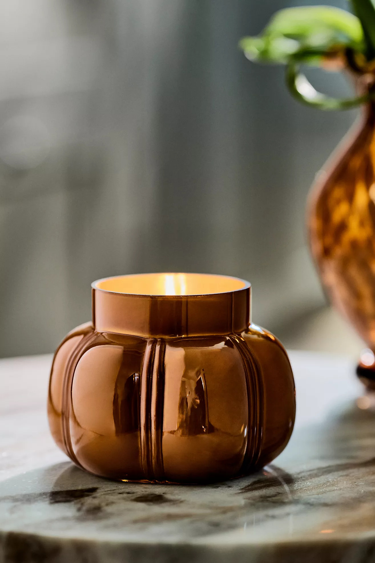 Capri Blue Spiced Amber Glass Jar Candle | Anthropologie (US)