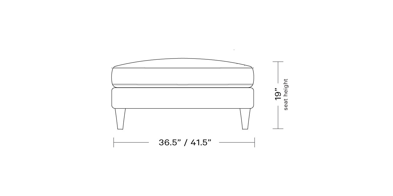 Alexander Square Ottoman | Interior Define