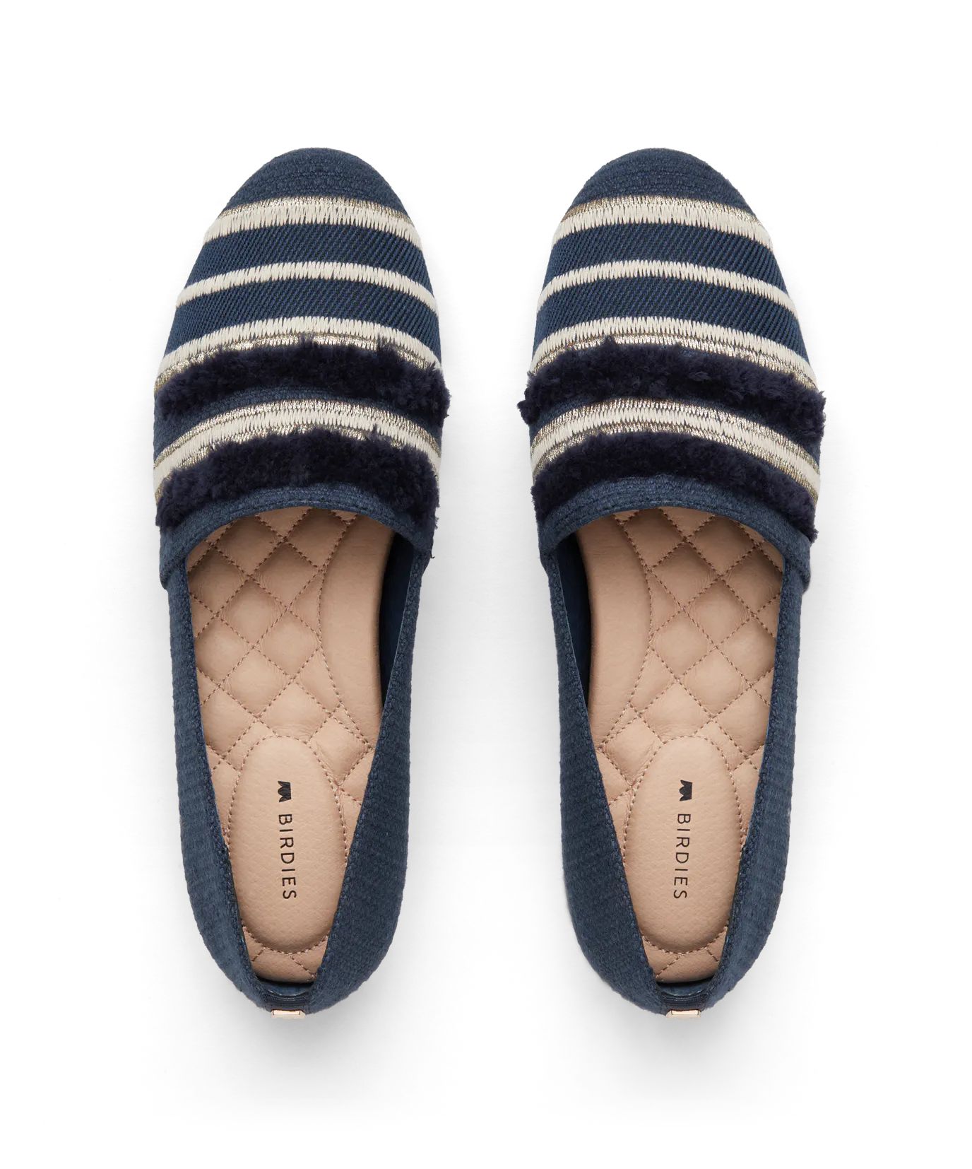 The Starling - Navy Stripe Embroidery | BIRDIES