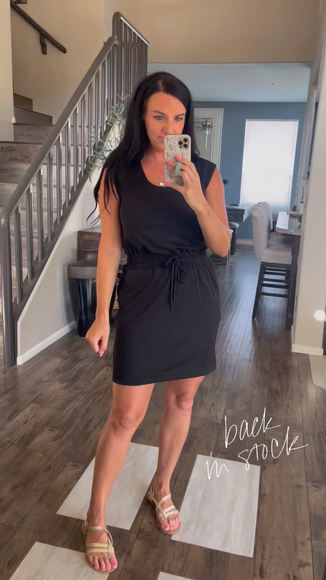 Loft Lou & Grey athleisure dress is back in stock this spring and I’m so happy because I’ve worn it on weekends and for work! You can throw a denim vest or jacket over as well as a cardigan! Cute with sandals or sneakers! ON SALE!