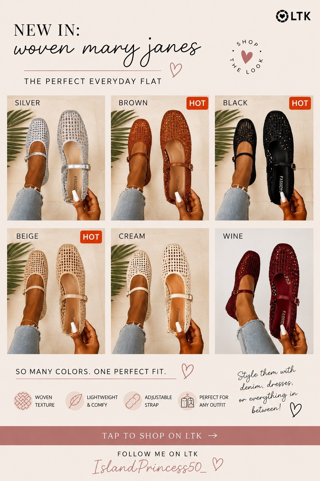 Stepping into comfort & style ✨🖤These woven Mary Jane flats are officially my newest obsession! From classic neutrals to bold statement shades, there’s literally a pair for every vibe 🤍🤎❤️Which color are you choosing first? 👀

#LTKgrwm #LTKootd #LTKTravel