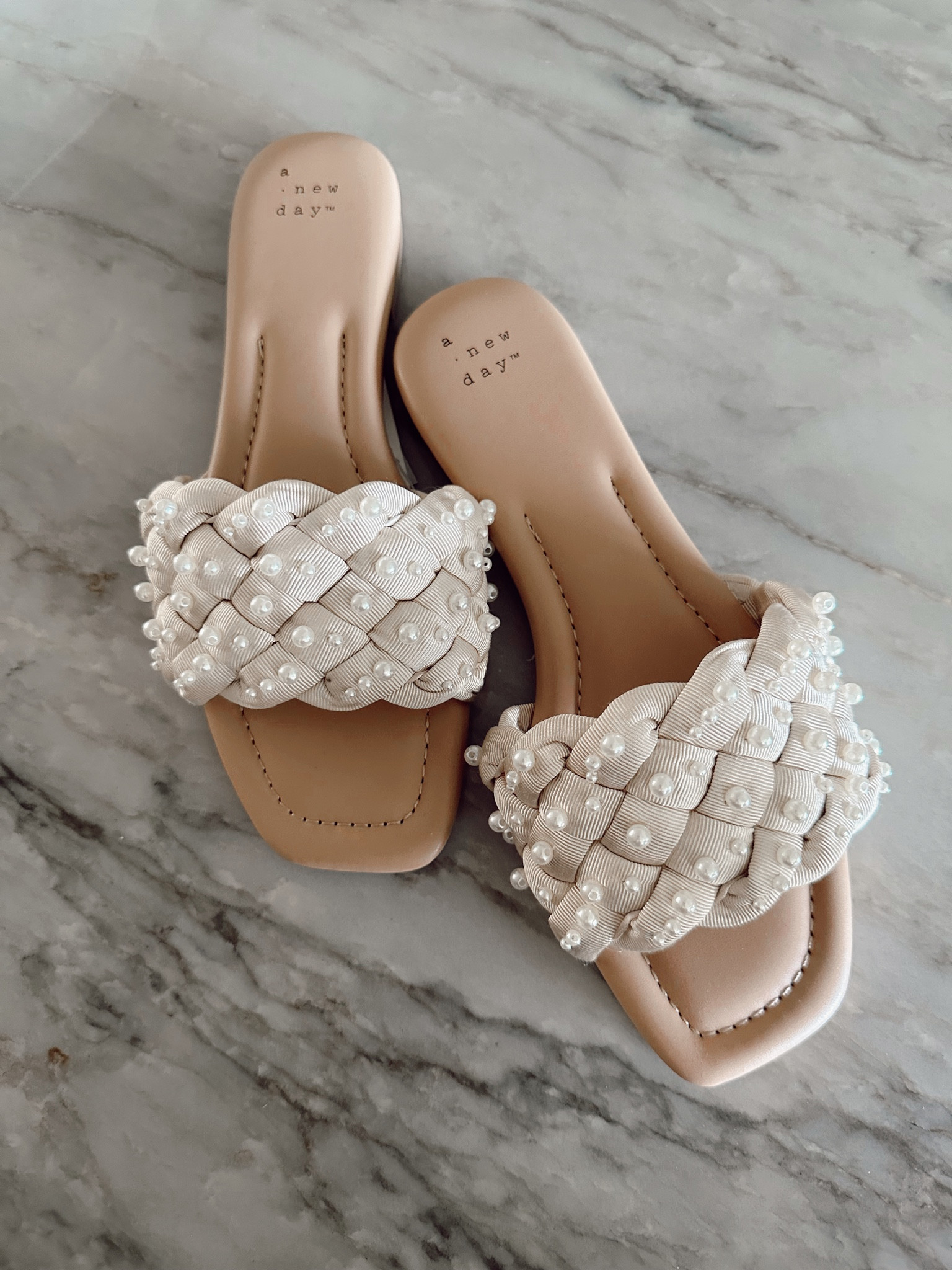 The prettiest pearl sandals that are extremely cushioned! 

#LTKstyletip #LTKunder50 #LTKshoecrush