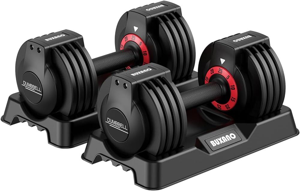 Adjustable Dumbbell Set 25LB Single Dumbbell Weight, 5 in 1 Free Weight Dumbbell with Anti-Slip N... | Amazon (US)