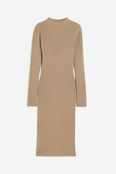 Rib-knit Mock Turtleneck Dress | H&M (US + CA)