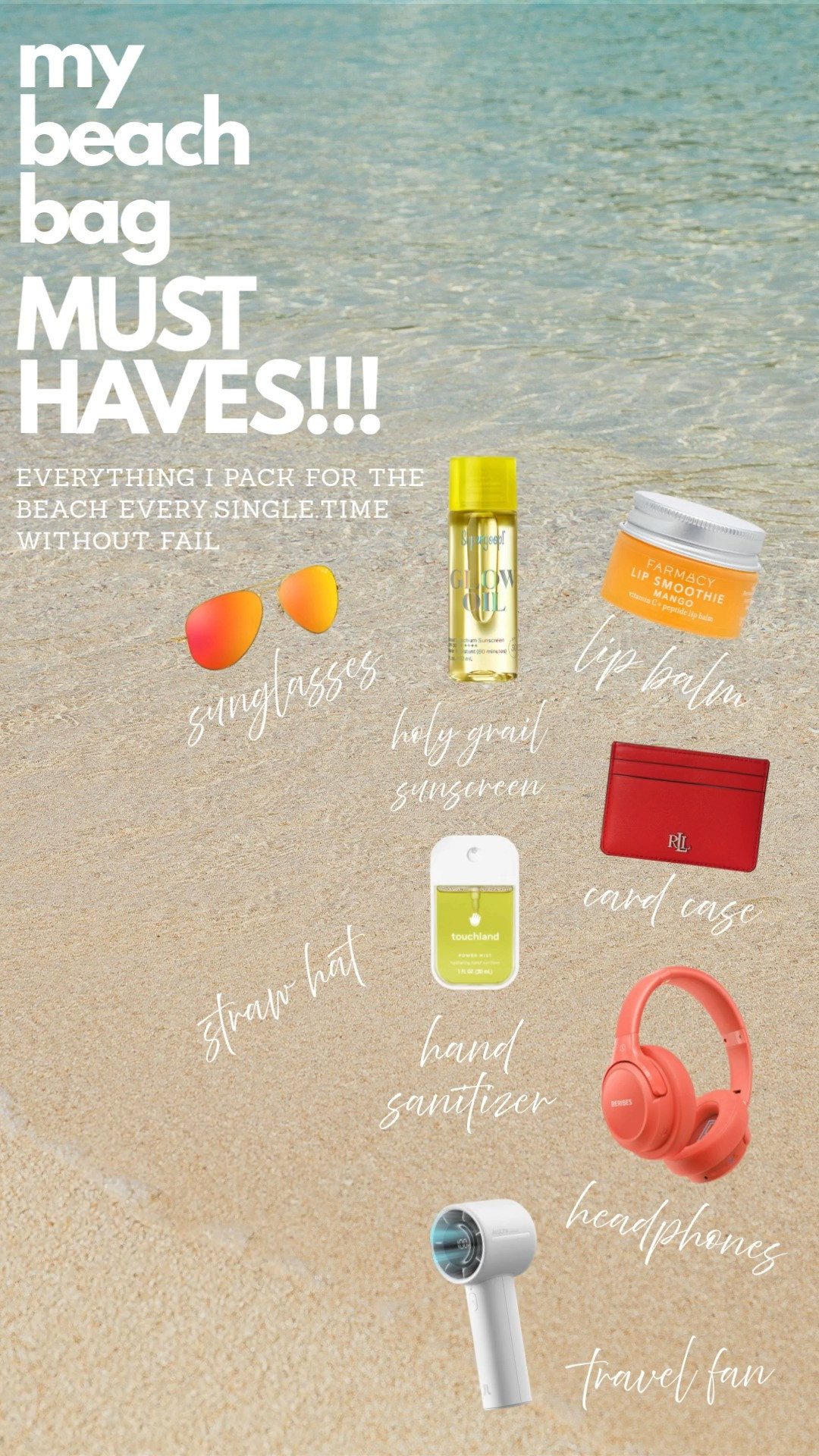 🌴🕶️☀️ My beach bag MVPs

Essentials that I never hit the sand without: SPF, lip balm, sunnies, a travel fan, headphones, and more. These little essentials make all the difference for a perfect beach day. 

 

#LTKSeasonal #LTKSwim #LTKTravel