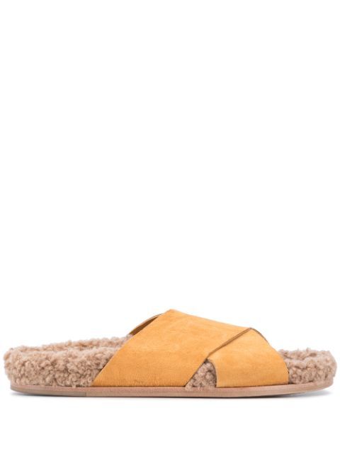 faux fur insole sandals | Farfetch (RoW)