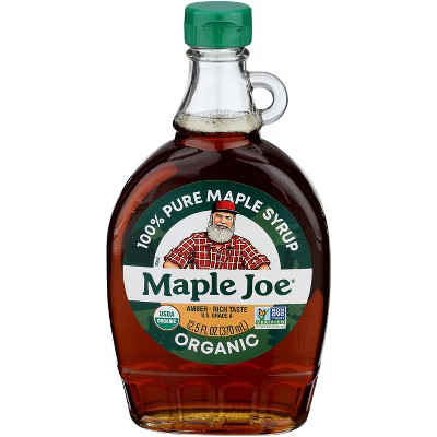 Maple Joe Organic Maple Syrup Amber & Rich Taste - Case of 12 - 12.5 fl oz | Target