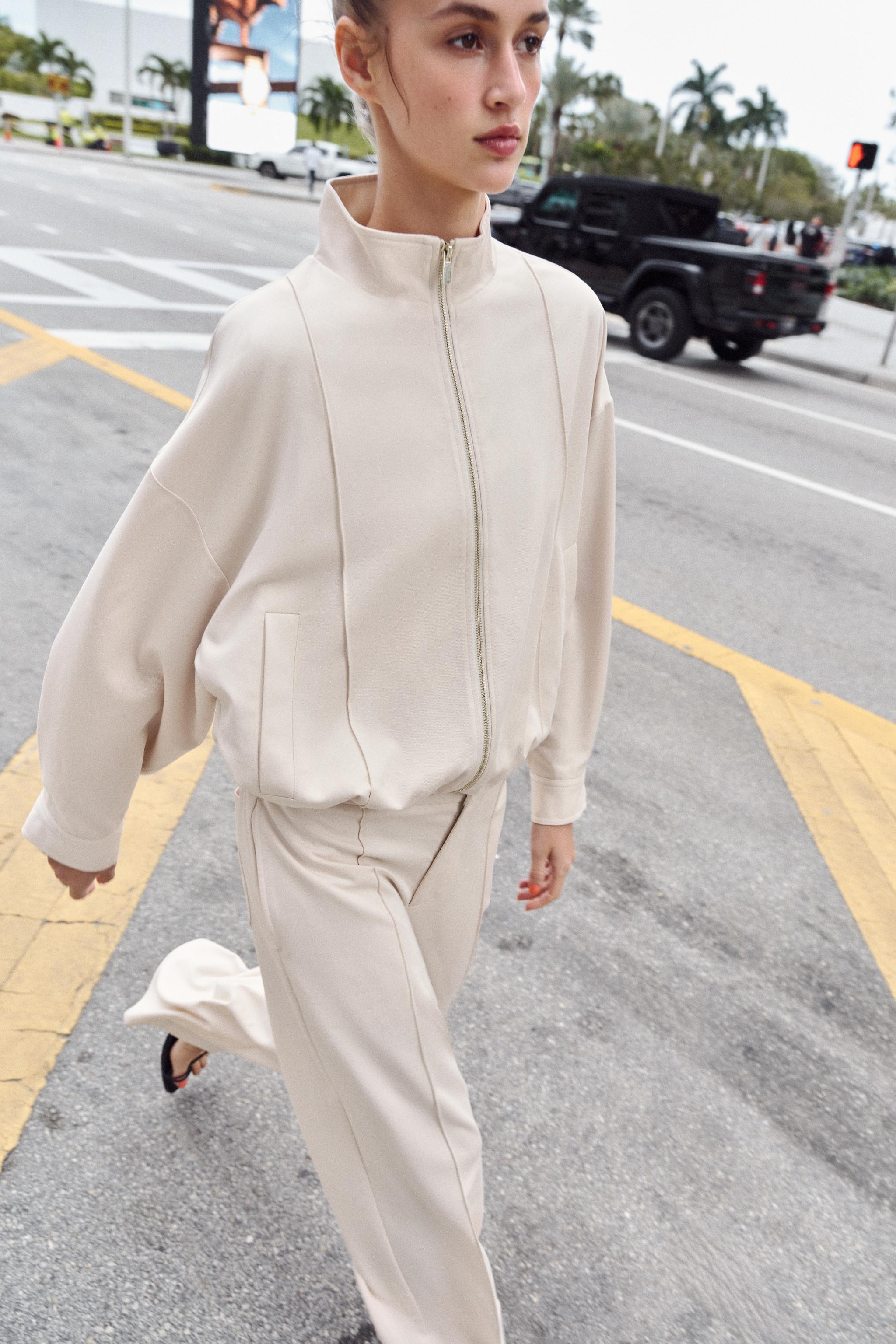 HIGH COLLAR BOMBER JACKET | Zara US