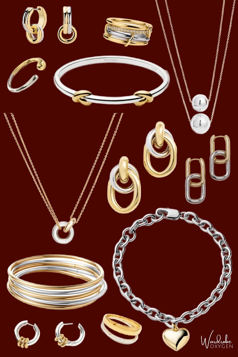 Mixed metal jewelry trend for 2026  

#LTKSeasonal #LTKMidsize #LTKOver40