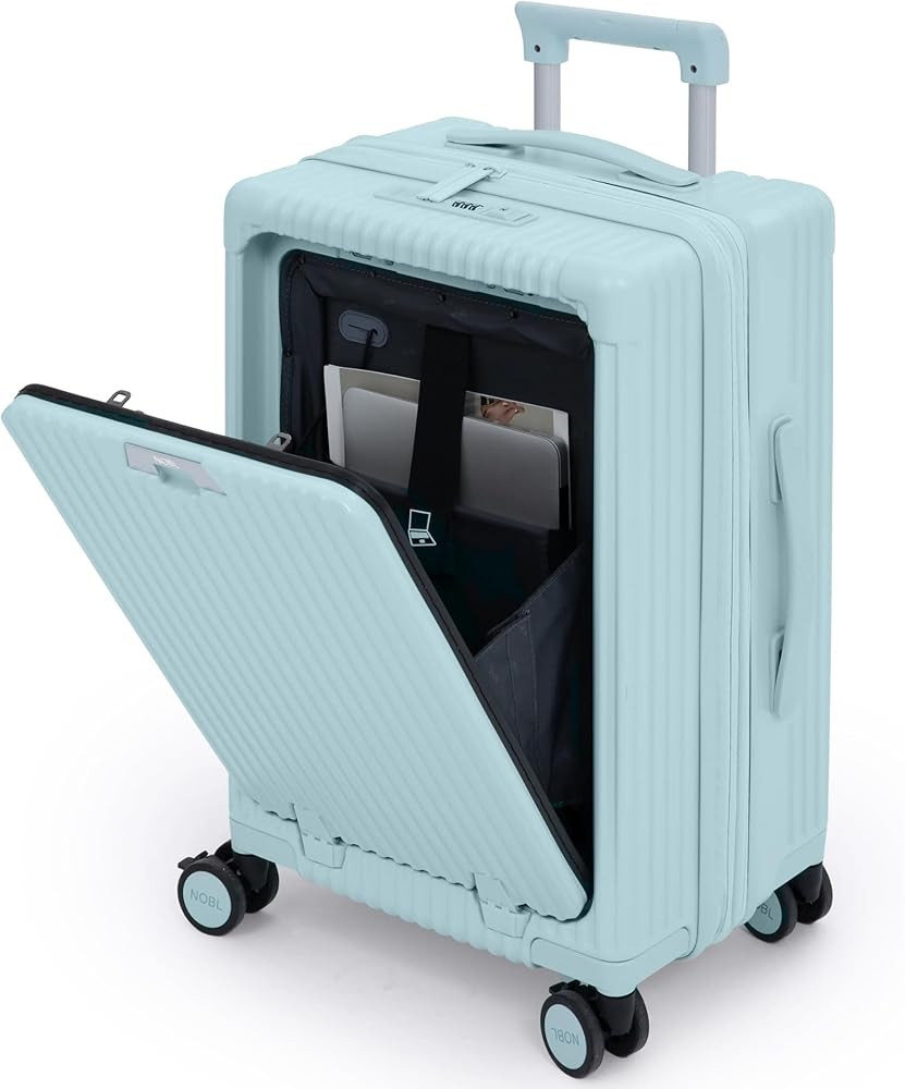 Nobl Travel Carry On Expandable Luggage, Noble Aluminum Frame PC Hard Shell Suitcase, 22.5”x14.... | Amazon (US)