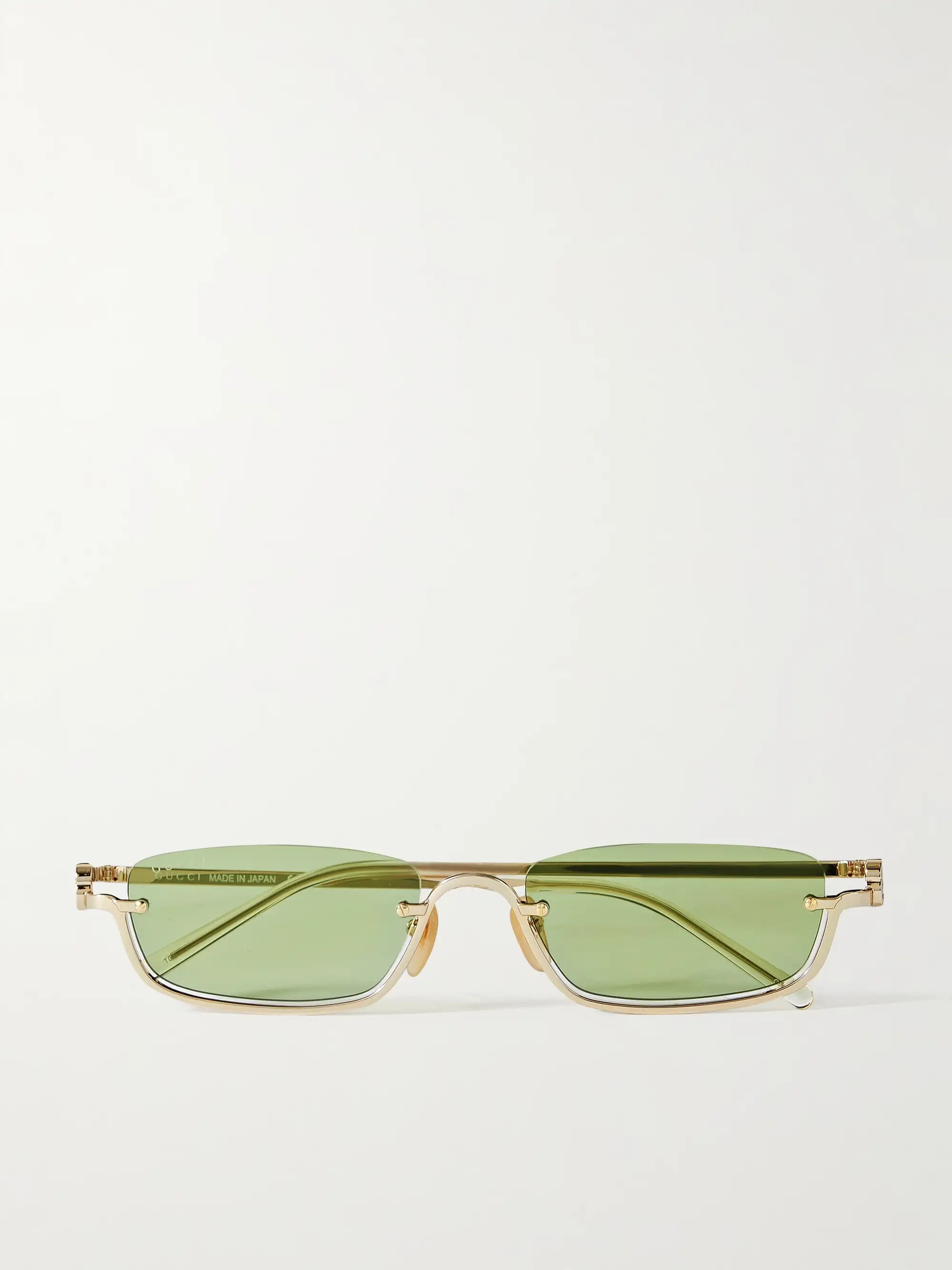 GG square-frame gold-tone sunglasses | NET-A-PORTER APAC