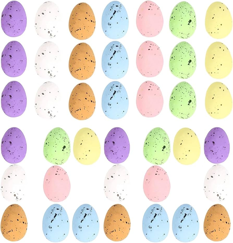 Small Foam Easter Eggs, Small Easter Decoration Eggs, 100 x Miniature Decorative Foam Eggs for Cr... | Amazon (CA)