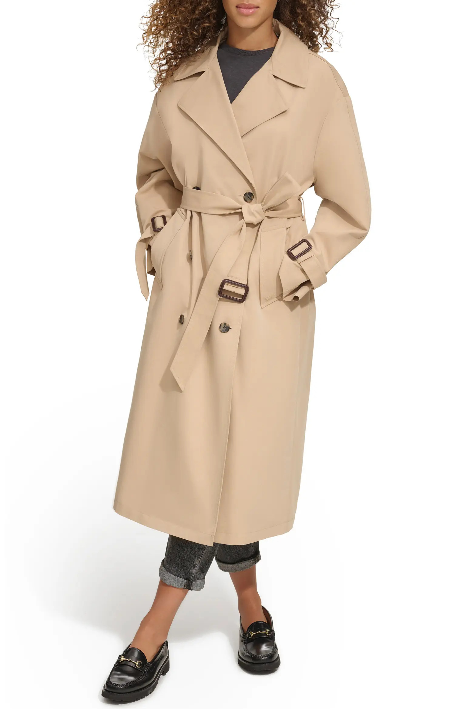 Belted Long Trench Coat (Women) | Nordstrom | Nordstrom