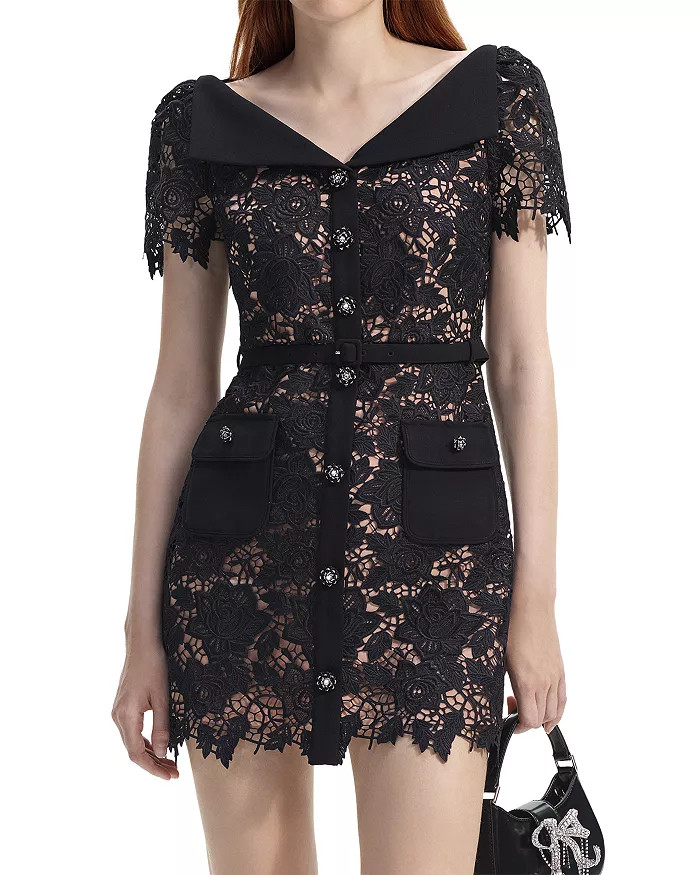 Self-Portrait Lace Mini Dress Back to results -  Women - Bloomingdale's | Bloomingdale's (US)