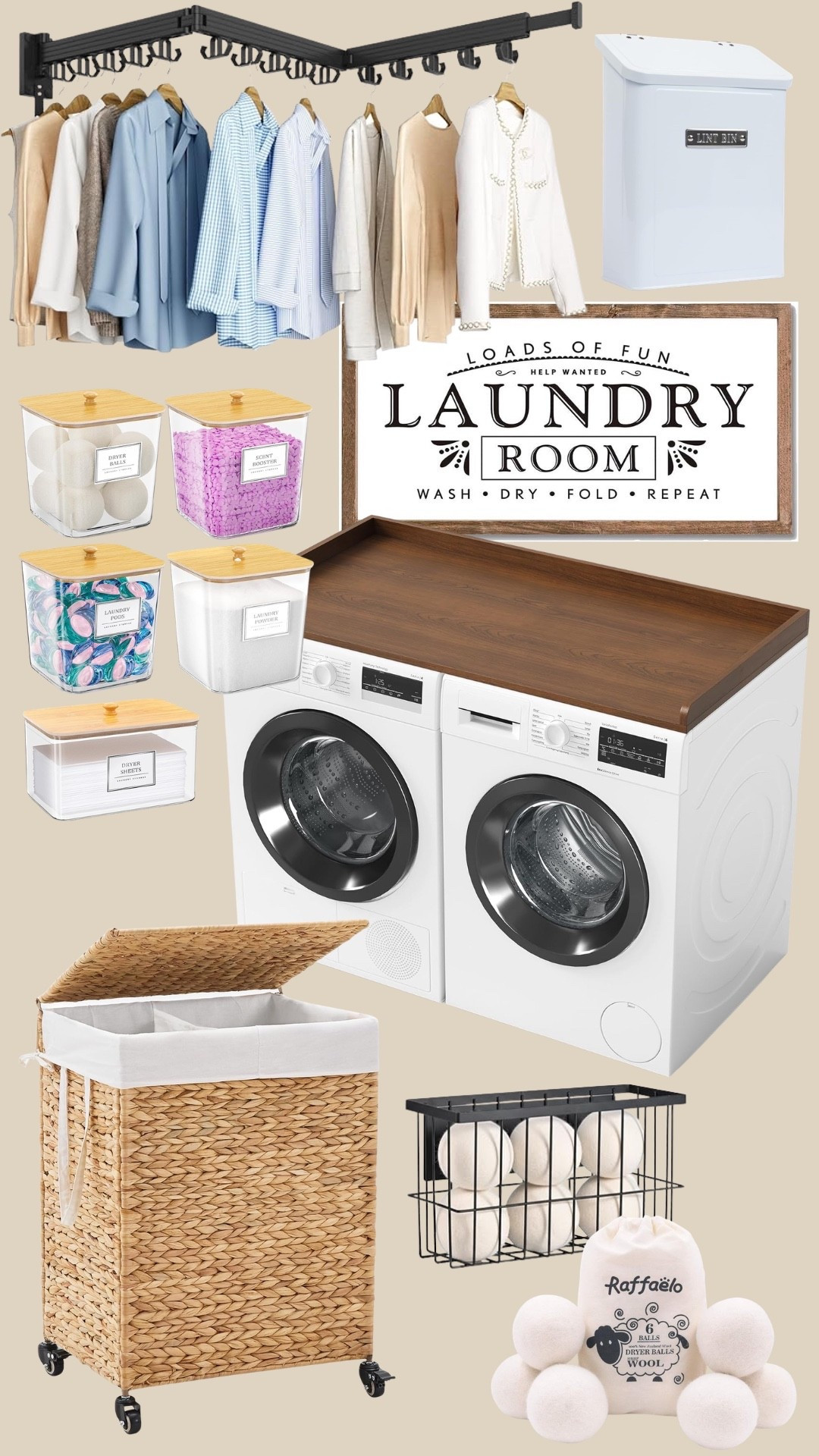 Organize your laundry room with these organizational home finds!

#LTKHome