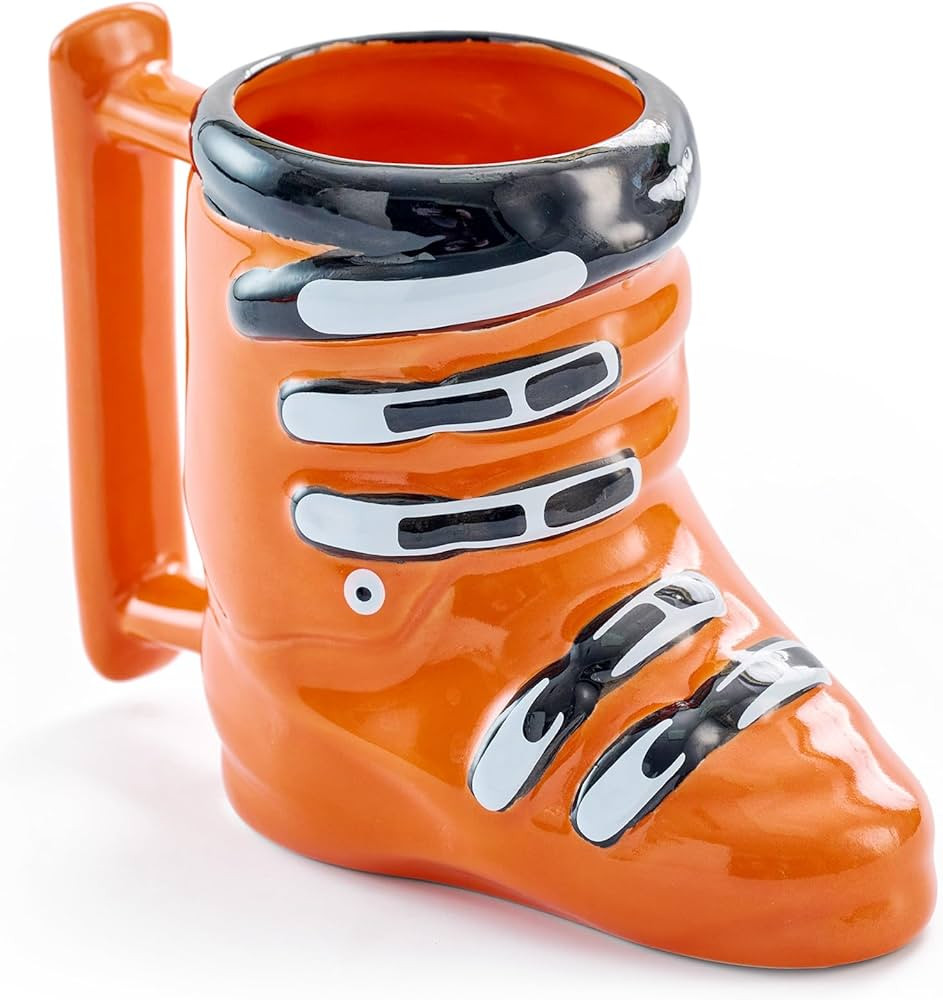 Creative Ski Boot Coffee Mug, 16 Oz Ceramic Mug with Large Handle, Novelty Coffee Cup for Home Of... | Amazon (US)