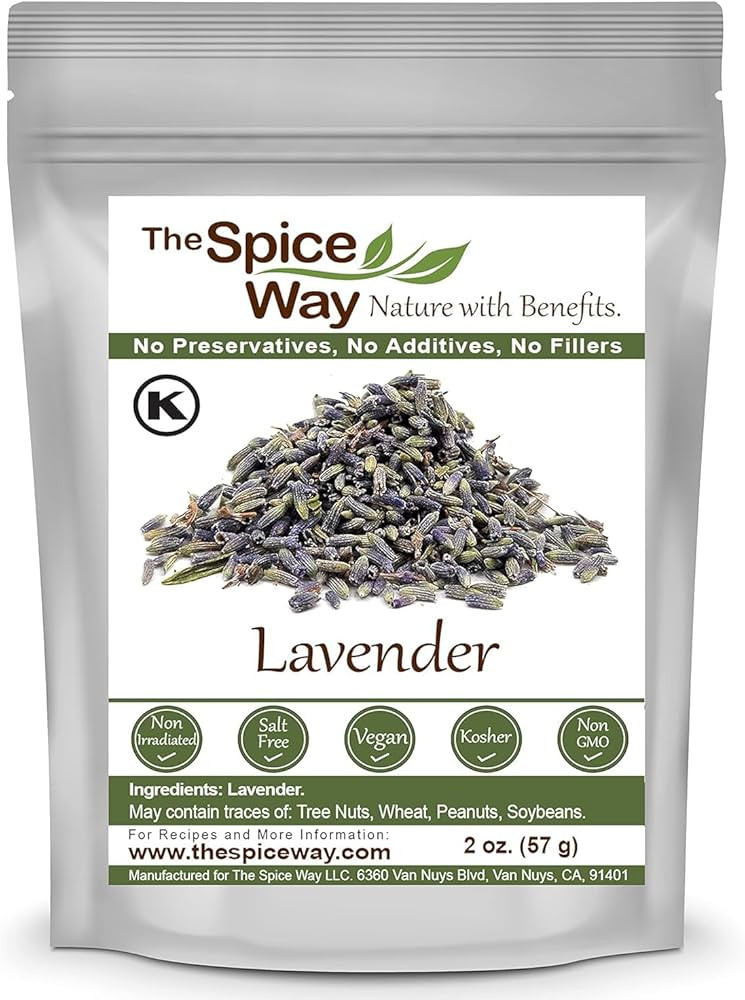 The Spice Way Lavender Flowers - (2 oz) dried flower buds for tea and culinary use - Culinary Lav... | Amazon (US)