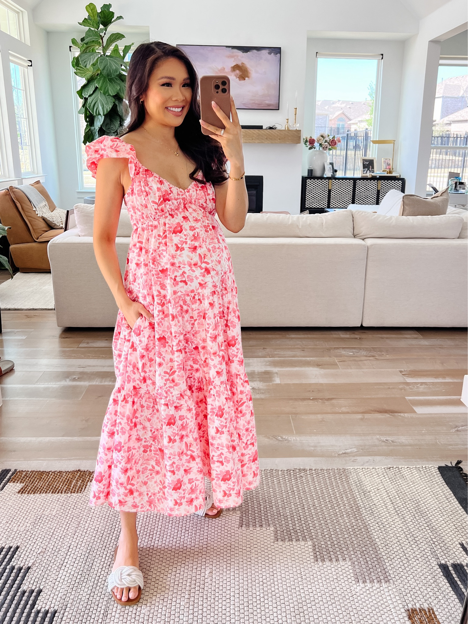 abercrombie flutter sleeve midi dress hkcung on LTK