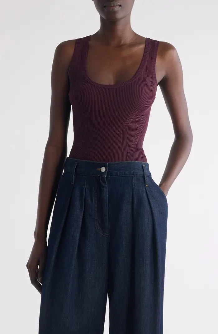 Dries Van Noten Topaza Ribbed Tank | Nordstrom | Nordstrom