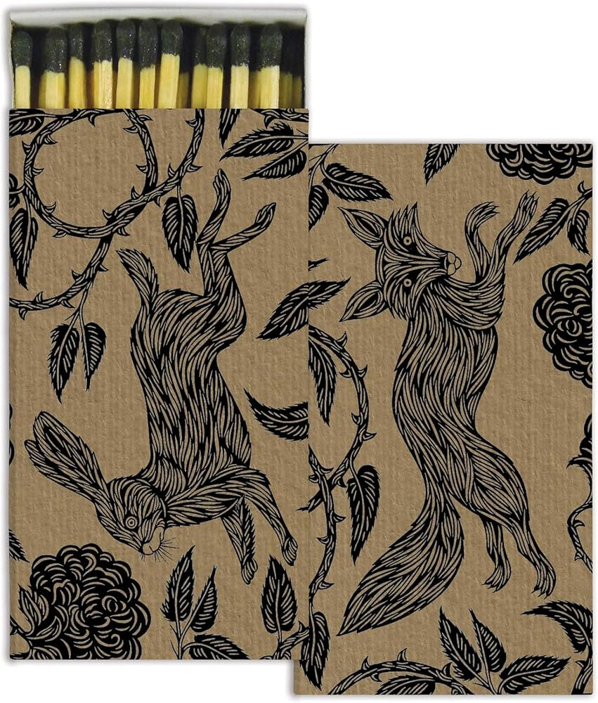 Decorative Folktail Match Box with Wooden Matches | Amazon (US)