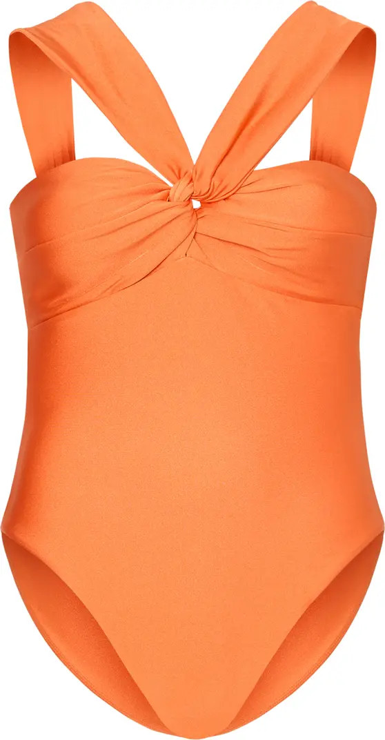 Betsy Gloss Bandeau One-Piece Swimsuit | Nordstrom