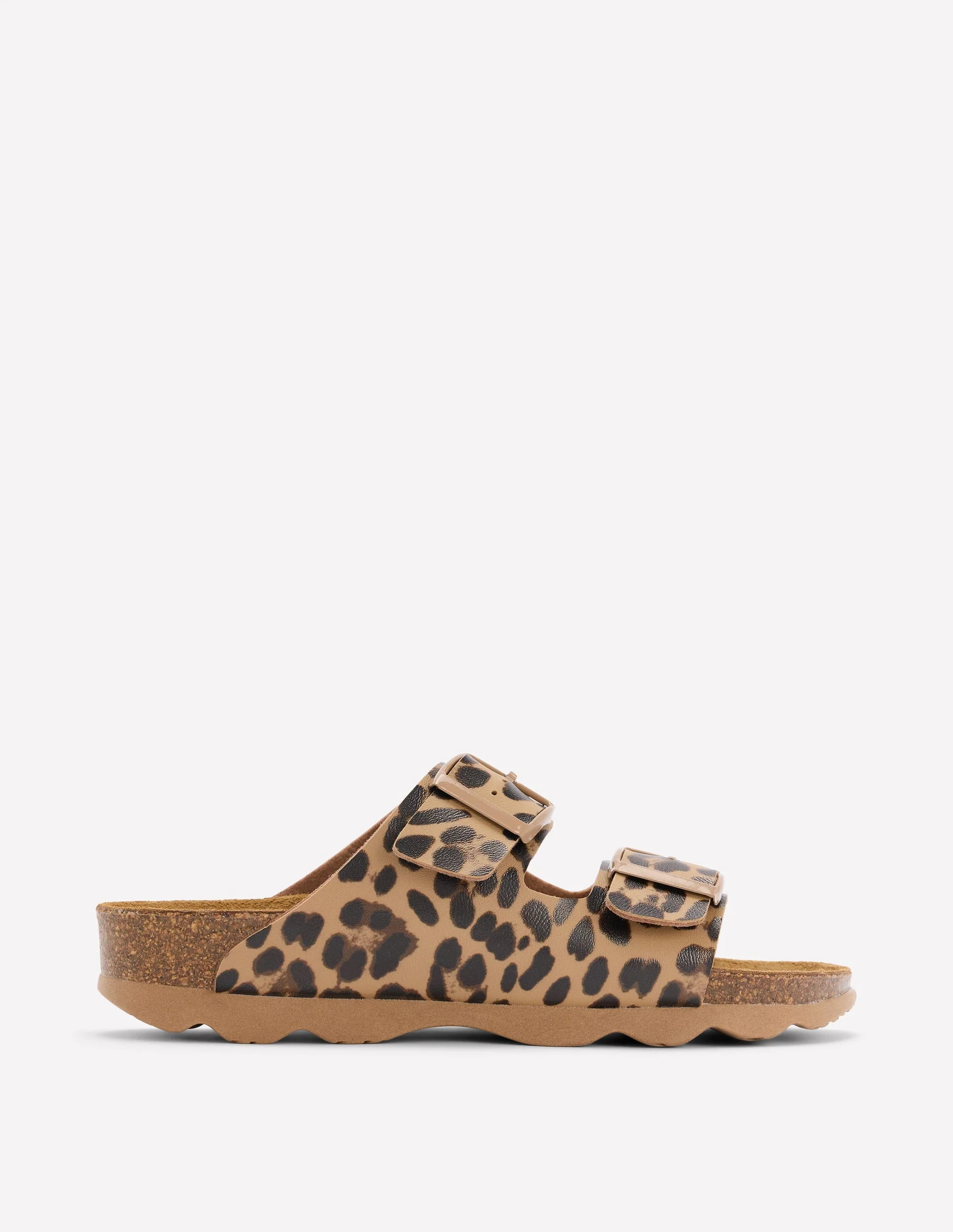 Lyla Printed Buckle Sliders-Leopard | Boden (US)