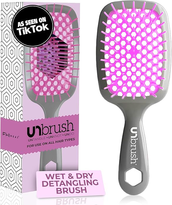 FHI Heat UNbrush Detangling Brush for Pain-Free Brushing on All Wet or Dry Hair Types — Durable... | Amazon (US)