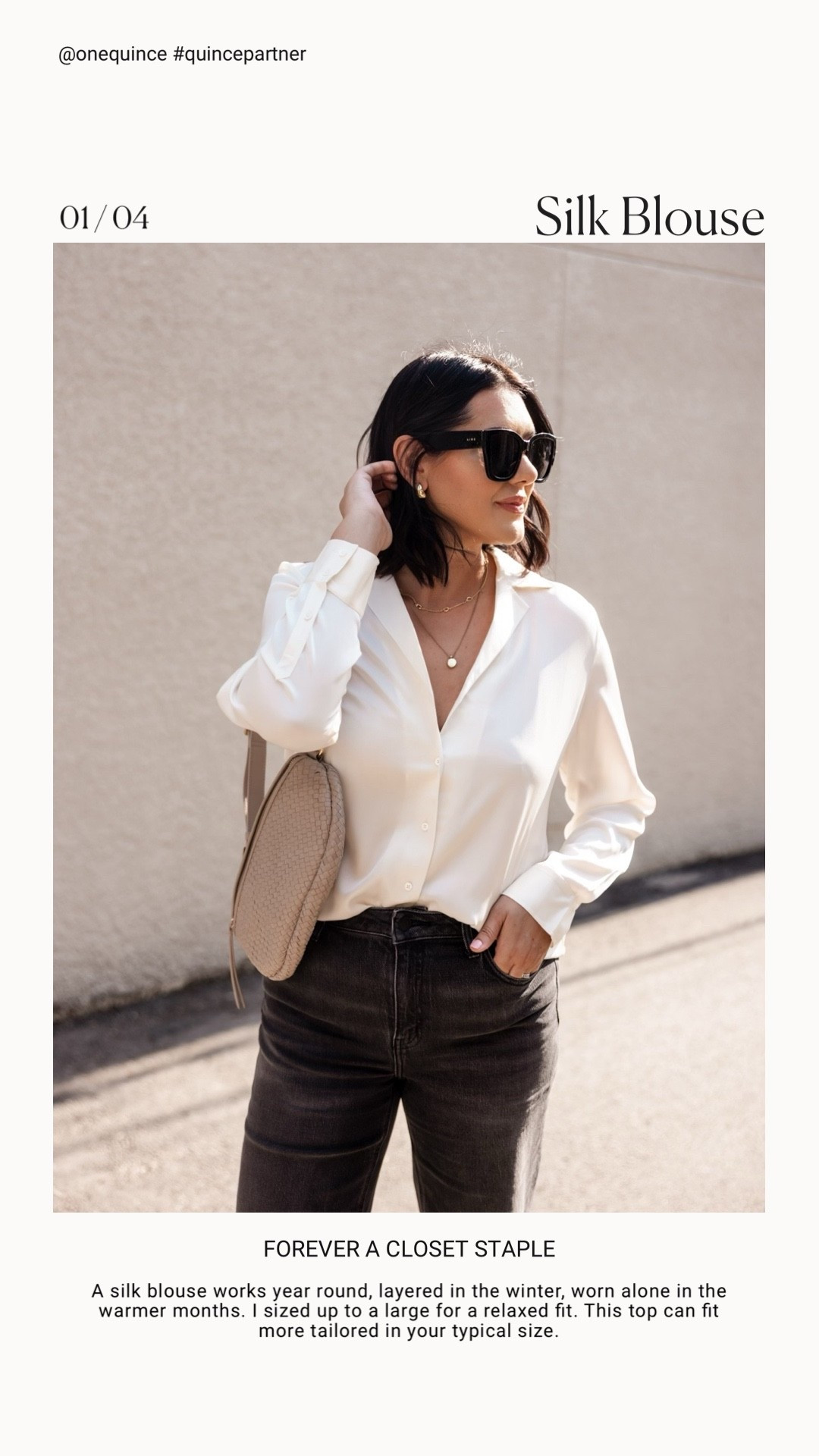 Love this closet staple for fall and beyond! I sized up for a relaxed fit, but otherwise it’s a tailored fit. I’m in the large!

I’m in the 30 of the jeans.

I’m 