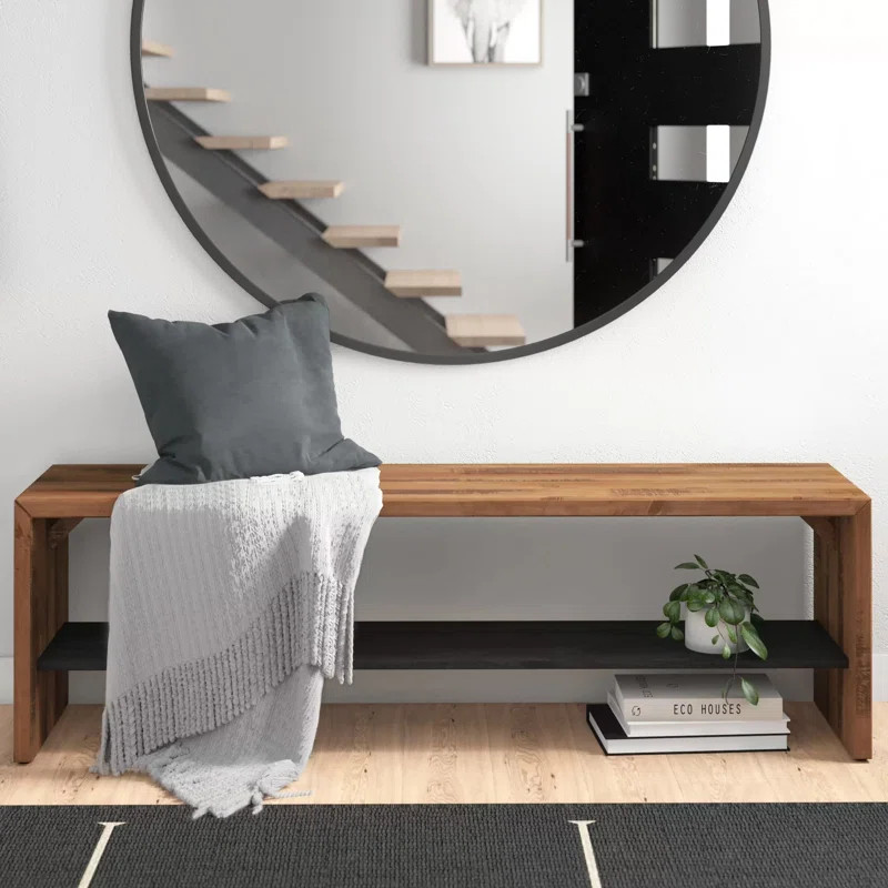 Earby Storage Bench with Lower Shelf | Wayfair North America