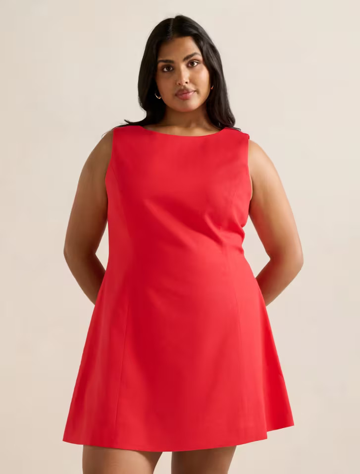 Kassie Curve Boat Neck Mini Dress | Forever New (AU)
