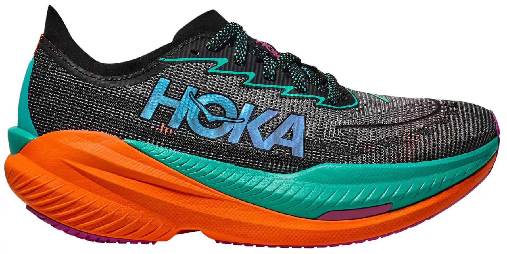 HOKA Men's Mach X 2 Racing Shoes, Size 9, Black/Aqua | DICK'S Sporting Goods