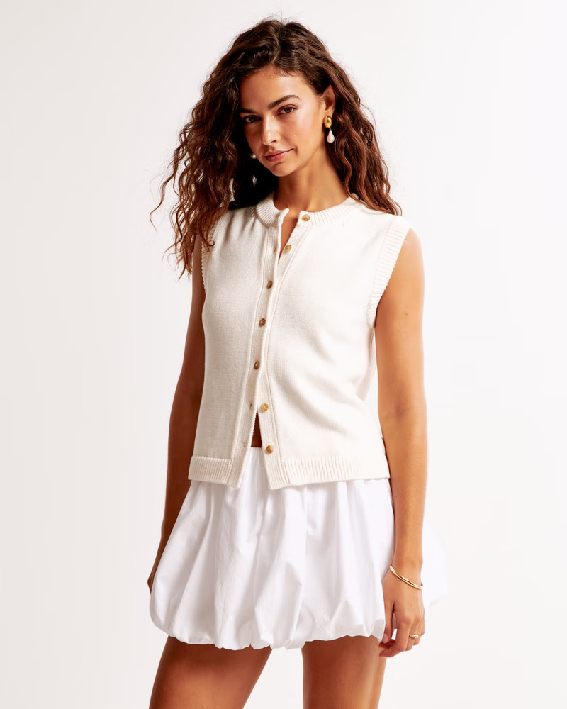 Mid Rise Bubble Mini Skort | Abercrombie & Fitch (US)