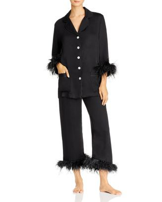 Feather-Trim Pajama Set | Bloomingdale's (US)