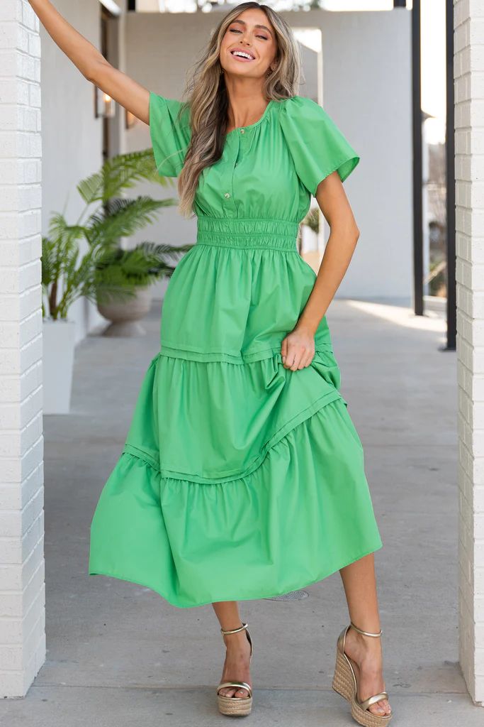 My Truest Self Green Maxi Dress | Red Dress 