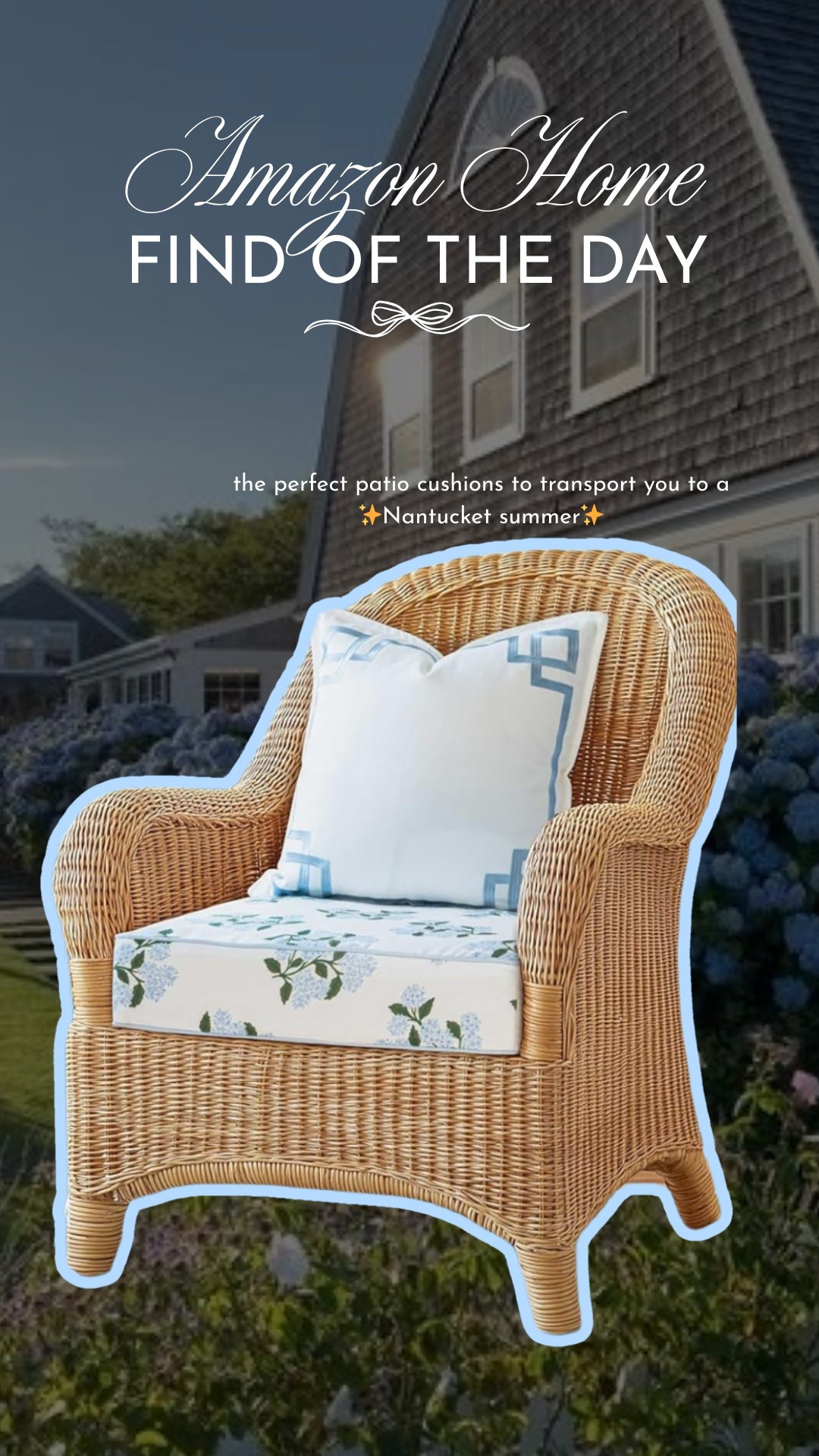 hydrangea pattern patio cushions to transport you to Nantucket summer vibes ✨ available in more patterns on Amazon!

#LTKFindsUnder100 #LTKSeasonal #LTKHome