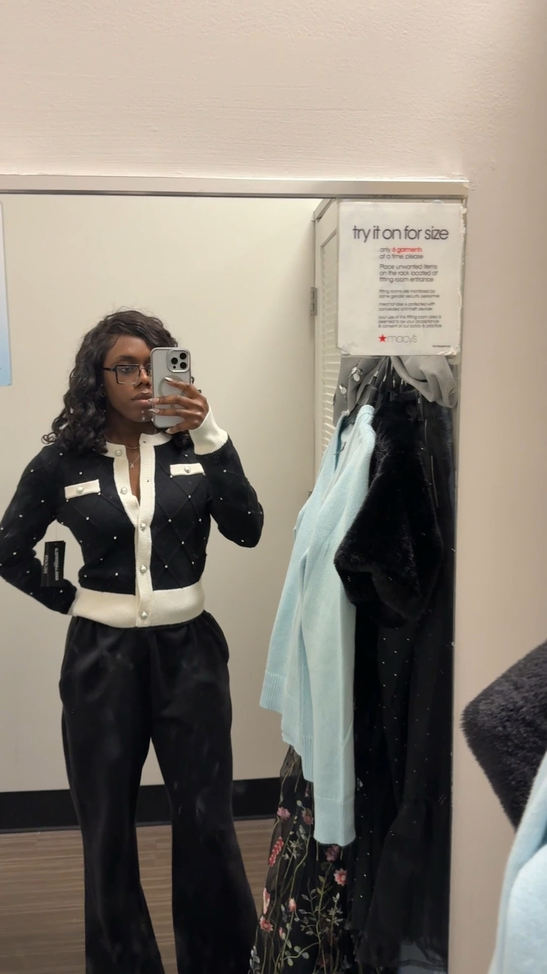 The denim blazer was in an extra small, but I should have tried a small. The long floral dress was in a size 7/8. The blue dress was in a size medium. The red and ivory fit and flare dresses was in a size 5/6. The blue sweater was in a size small. The black and white sweater was in a size small. The fur jacket was in a size medium.  The white crochet open top was in a size small. The denim for jacket was in a size extra small, but I definitely should’ve done Small 

#LTKFindsUnder100 #LTKSaleAlert #LTKHoliday