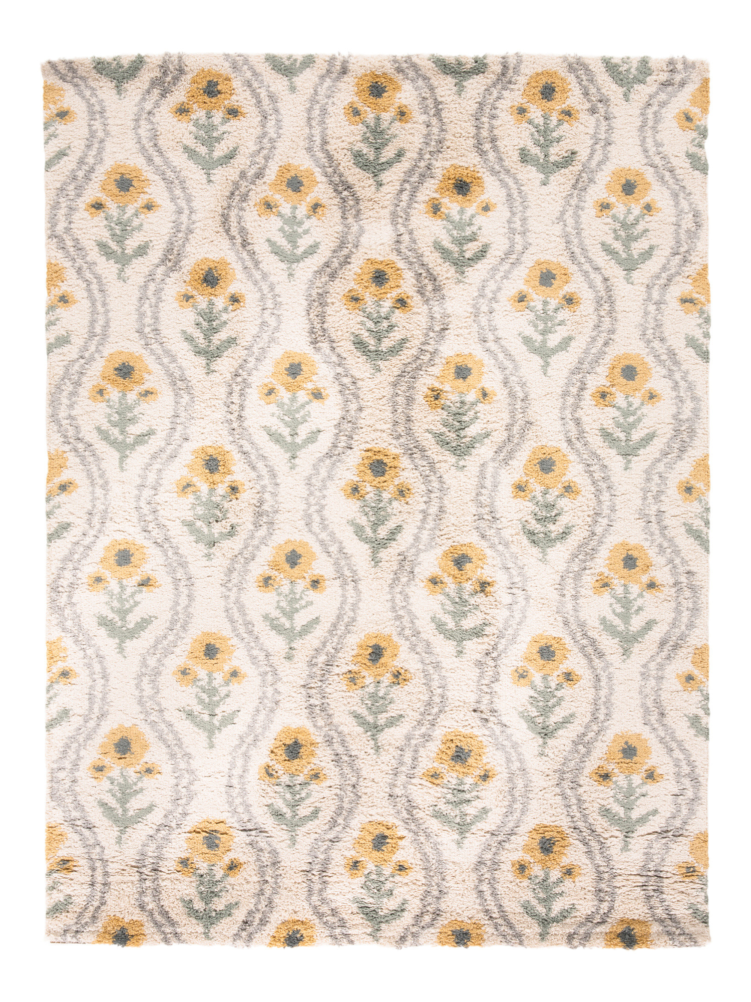 Made In Turkey 5x8 Stella Floral Squiggle Super Soft Area Rug | Global Home | Marshalls | Marshalls