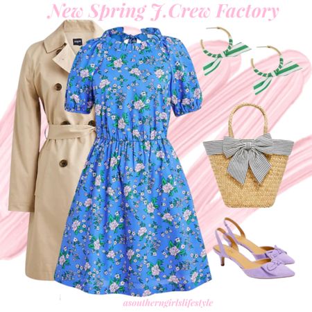 New Blue, Green & Lavender Spring Outfit- Everything is on Sale!

Khaki Trench Coat, Floral Puff Sleeve Tie Back Dress, Ribbon Wrapped Hoop Earrings, Straw Bow Tote & Lavender Bow Heels

JCrew Factory. Easter Outfit.

#LTKstyletip #LTKsalealert #LTKSeasonal