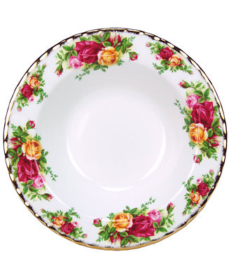 Royal Albert Old Country Roses 8" Rim Soup Bowl - Macy's | Macy's