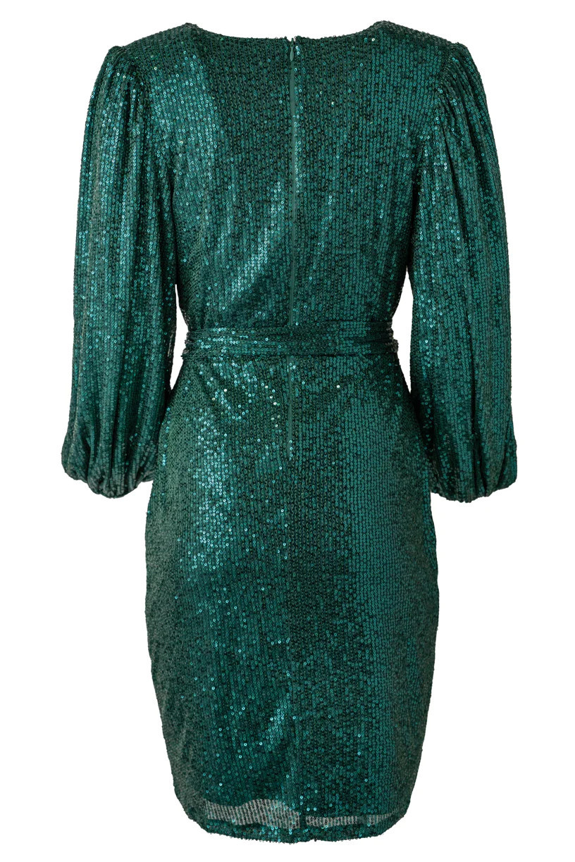 Jagger Dress in Green Sequin | Ivy City Co