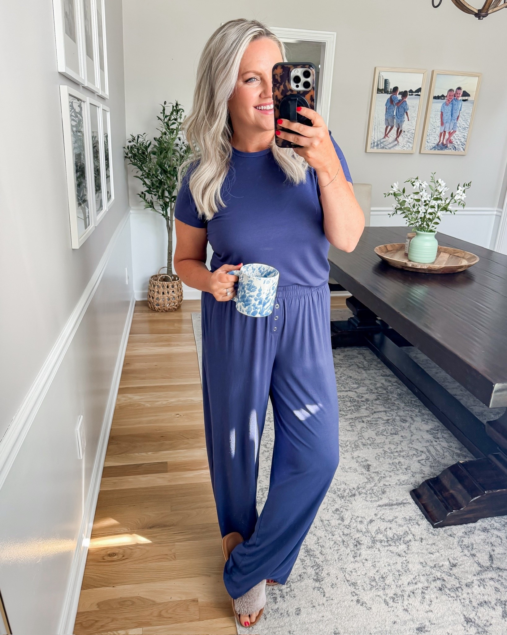 This set is made for slow mornings and cozy nights ☕️💙 The fabric is so soft and lightweight, and the relaxed fit makes it feel like you’re wearing your favorite pajamas, but still put together enough for all day.

lounge set comfy set pajama set soft loungewear cozy outfit everyday comfort matching set relaxed fit casual style mom life outfit comfy chic easy outfit lovelylifestyling 

#LTKselfcare #LTKMothersDay #LTKootd