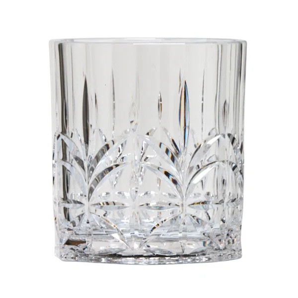 Charlton Home® Banda 4 - Piece 14oz. Acrylic Whiskey Glass Glassware Set | Wayfair North America